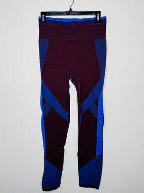 Pink Victoria's Secret Cool & Comfy Leggings Womens L Maroon Blue 386048-2SQ, ID